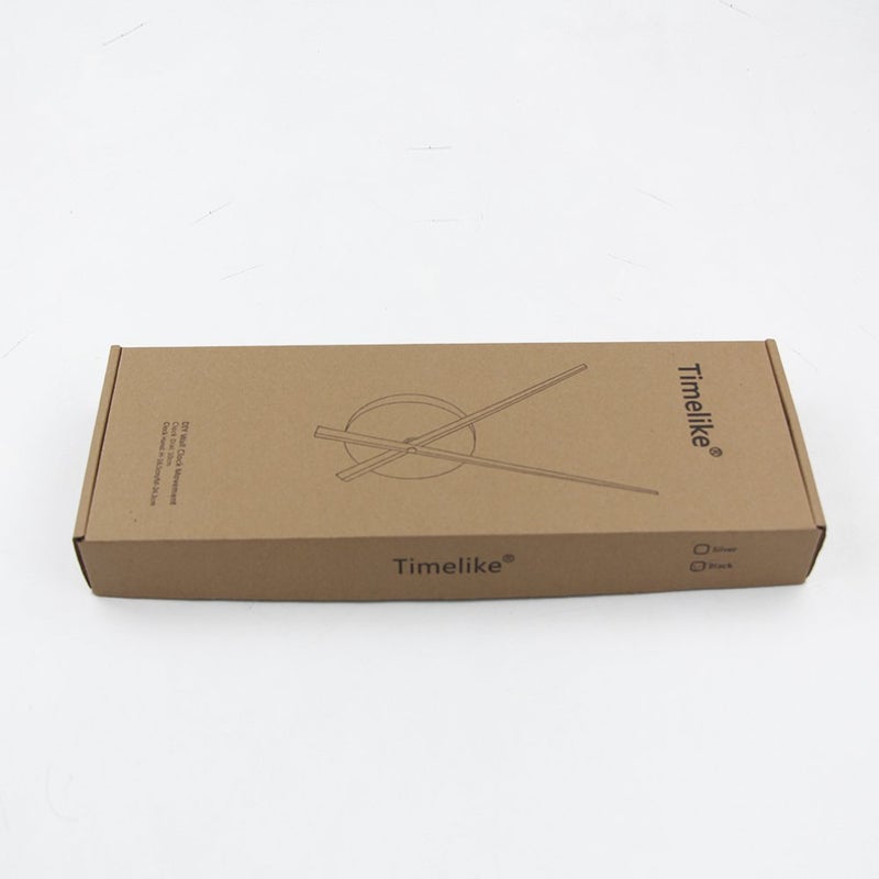 Timelike أيدي ساعة ثلاثية الأبعاد Timelike، أيدي ساعة كبيرة DIY تحتاج إلى ساعات حائط 3D ديكور فني منزلي آلية ساعة كوارتز ملحقات (نحاس) - Image 4